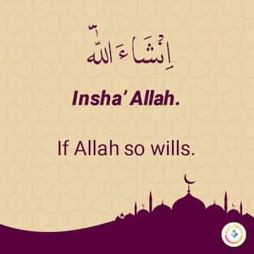 If Allah so wills Prayer